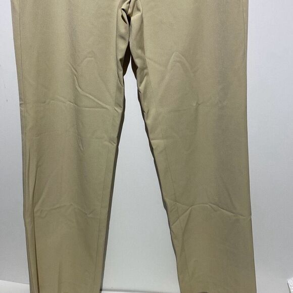 Liz Claiborne Women's Tan Audra Flat Front Straight Leg Dress Pants Size 10 - Picture 2 of 11